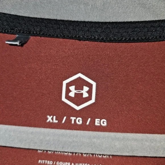 Under‎ Armour Men's Heat Gear UA RUSH TEE Graphic Print XL - Picture 4 of 5